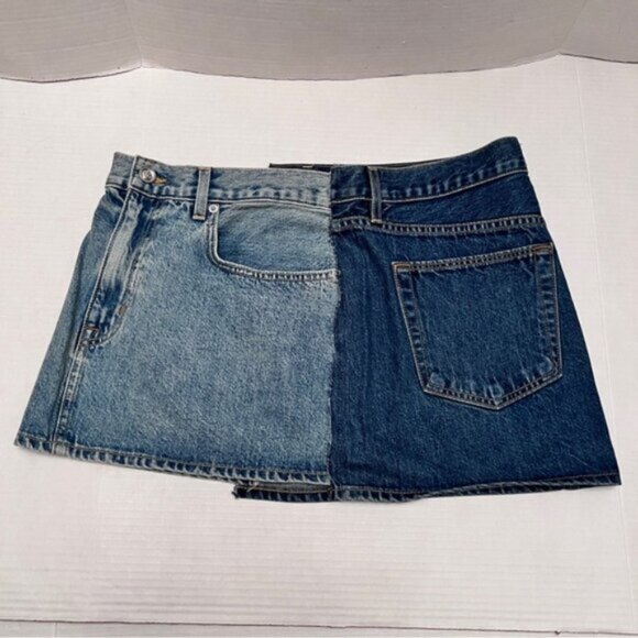 SLVRLAKE BNWOT Re-Worked Mini Skirt - Great Divide Sz 32 - Picture 4 of 14